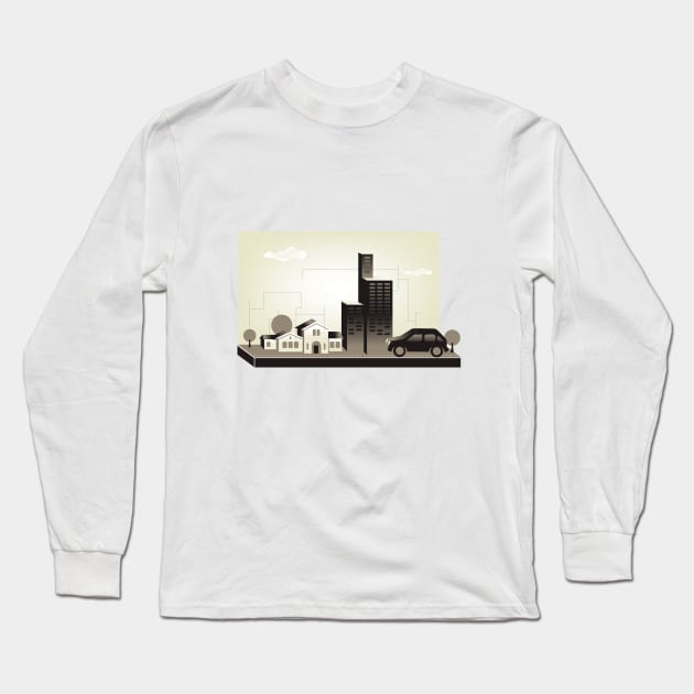 CityWorld 2 Long Sleeve T-Shirt by GSD64